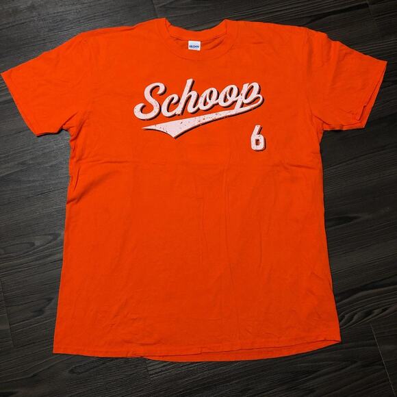 Gildan Other - Bright Orange Baltimore Orioles ‘Schoop 6’ Graphic Tee